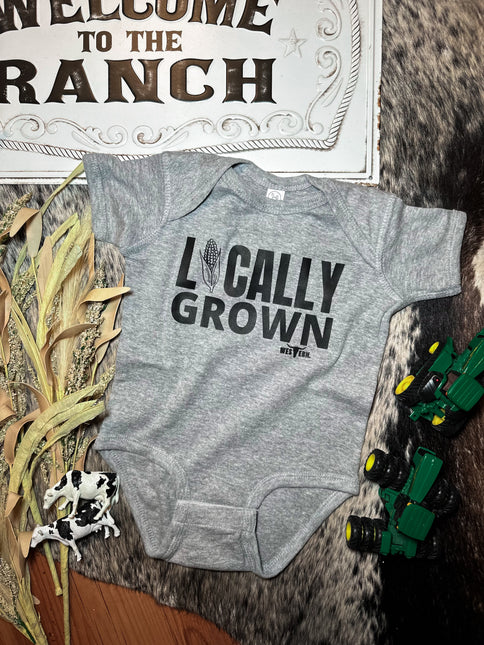 Locally Grown Grey Onesie
