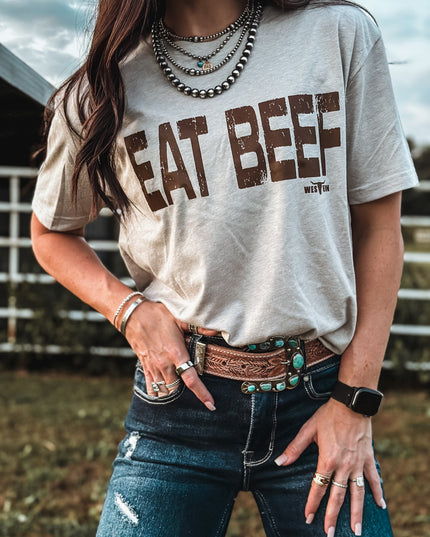 EAT BEEF - Silk Grey