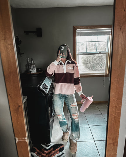 Pretty Woman Fuzzy Polo Sweater