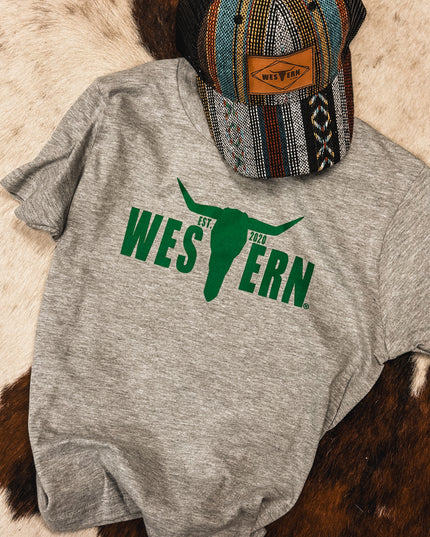 Brand Green Logo T Grey - Youth