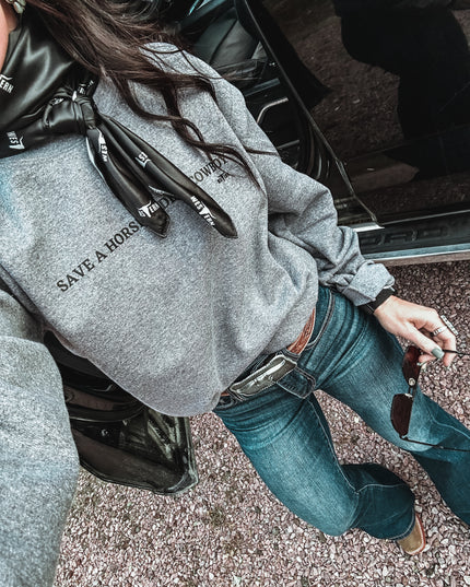 Save a Horse Crew - Grey