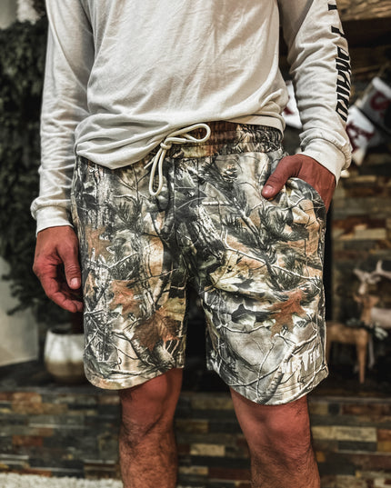 Men's Crisp Woods Camo Sweat Shorts