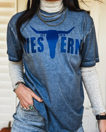 Brand Logo THE BLUES Boyfriend T