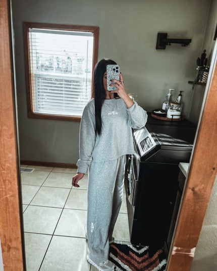 In My Comfies Sweat Set - Heather Grey