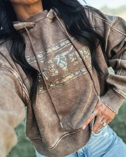 Brand Woods Camo Logo - Jersey Hoodie