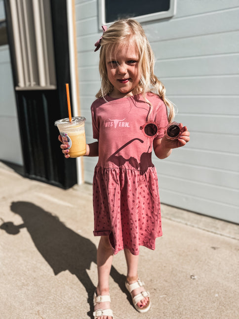 Pink Dots Little Girl Dress
