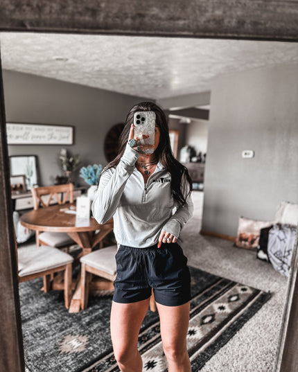 Brand Ladies Golfer 1/4 Zip - Grey