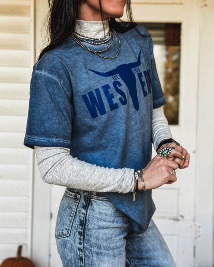 Brand Logo THE BLUES Boyfriend T