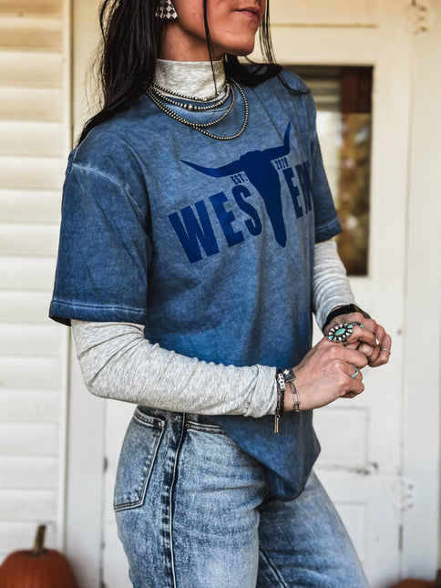 Brand Logo THE BLUES Boyfriend T