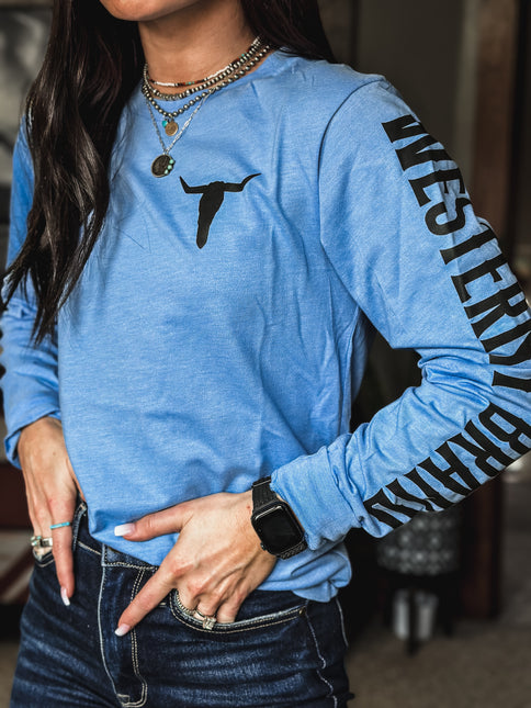 Brand Longsleeve - Sky Blue