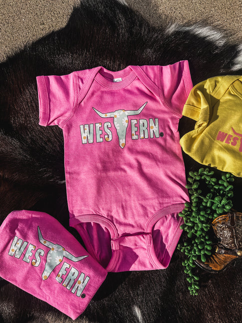 Pinky Daisies Onesie
