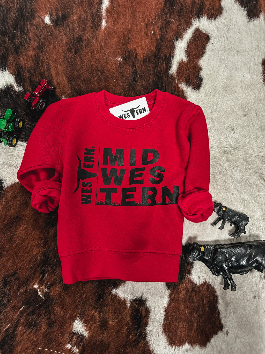 MID/WEST/ERN Toddler Crew - Red