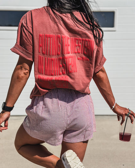 Western in Midwestern Puff - Pocket T