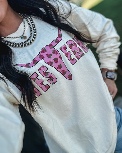 Brand Logo Berries Ivory Longsleeve