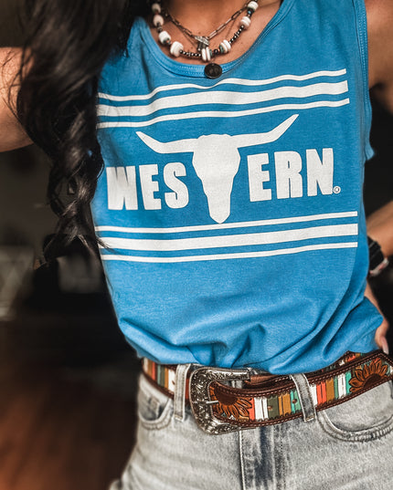 Brand Tank Blue Wave