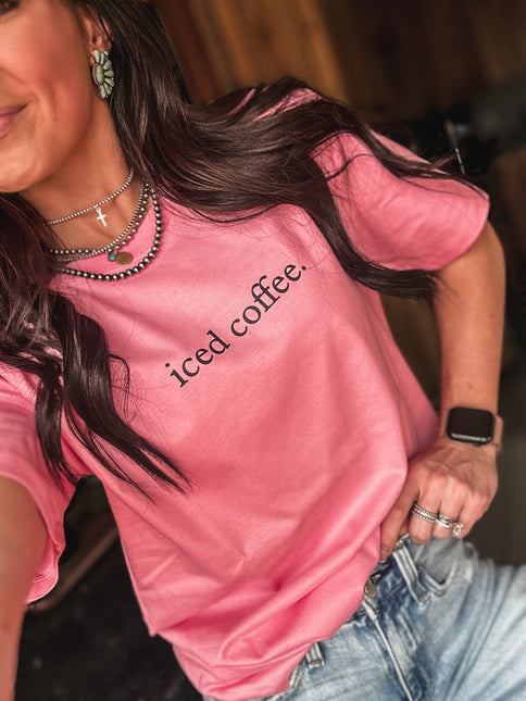 Iced Coffee T - Candy Pink