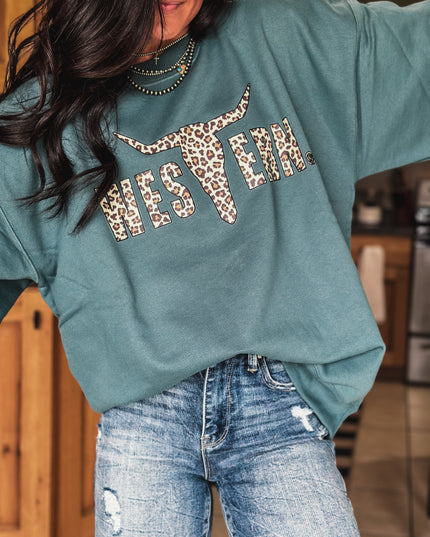 Brand Leopard Logo Crew