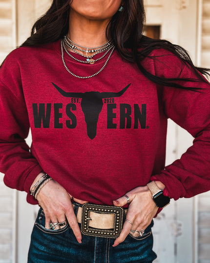 Brand Logo Crew - Old Fashion Cherry/Black