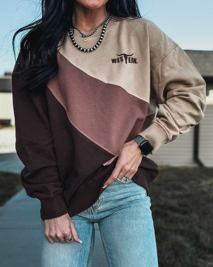 Brand Swirl Logo Crew - Browns