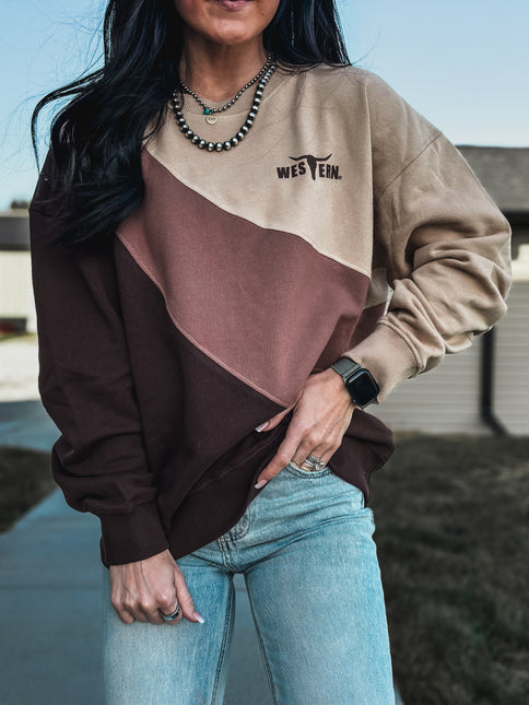 Brand Swirl Logo Crew - Browns