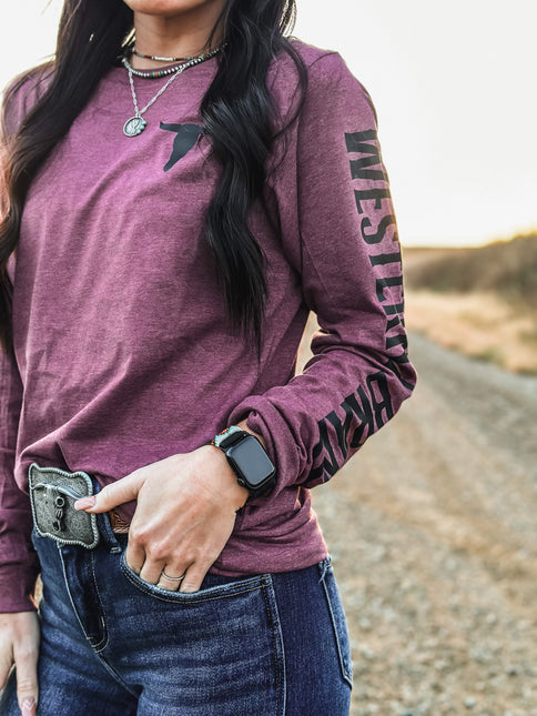 Brand Longsleeve Maroon