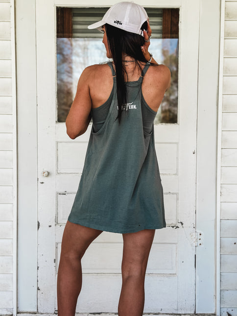 Brand Daytona Romper Dress - Jade