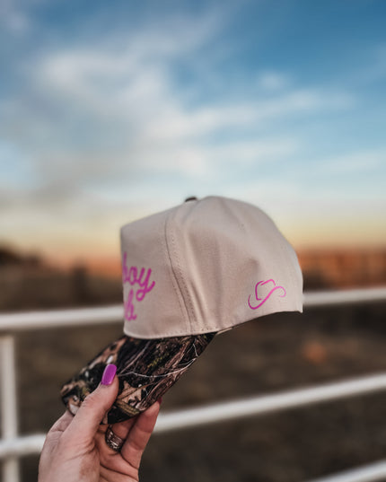 Cowboy Club Hat - Camo Woods/Cream