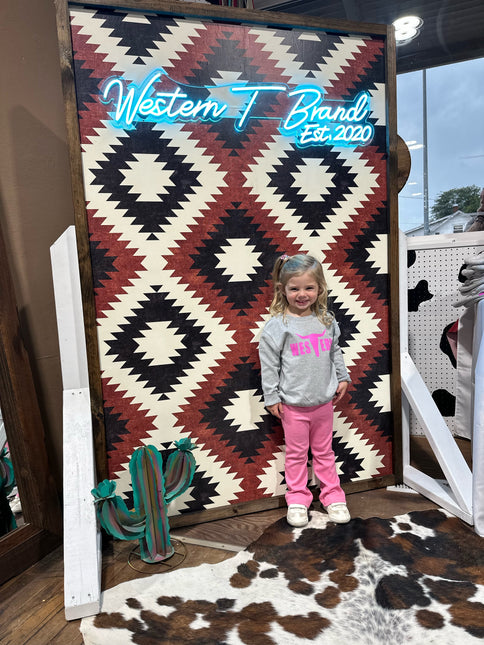 Brand Pink Logo Crew Toddler