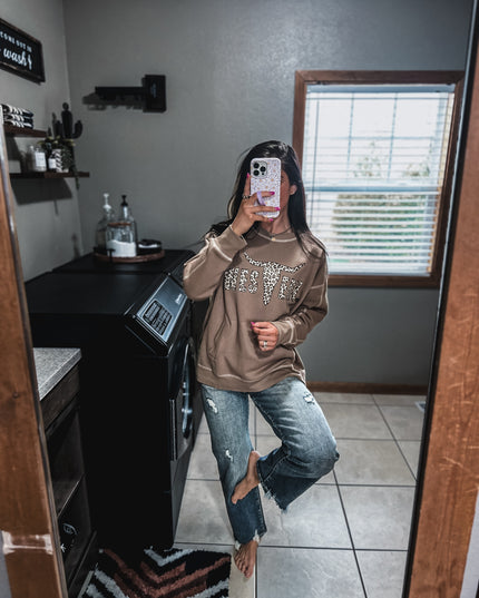 Stitch Seam Boxy Sweatshirt