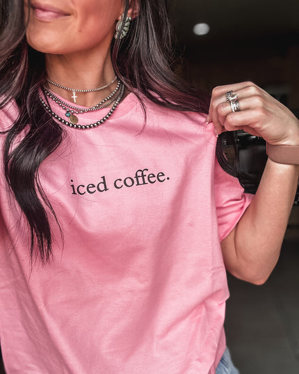 Iced Coffee T - Candy Pink