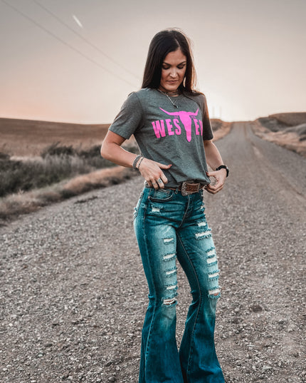 Brand Revamp T Pink/Grey