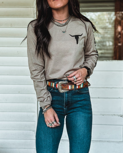Brand Longsleeve Taupe