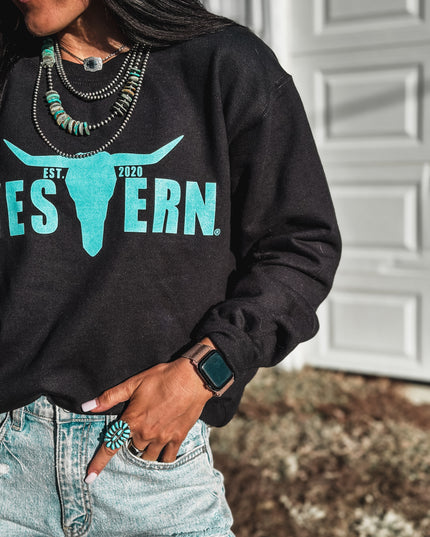 Brand Logo Crew - OG Black/Turq