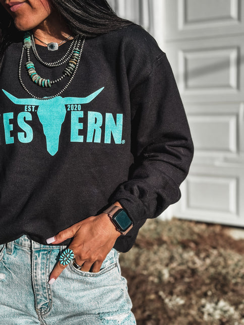 Brand Logo Crew - OG Black/Turq