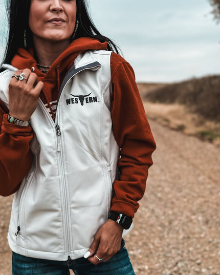 Brand Laramie Soft Shell Vest - White