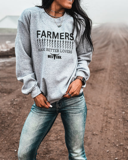 Farmers Make Better Lovers Crew - Black