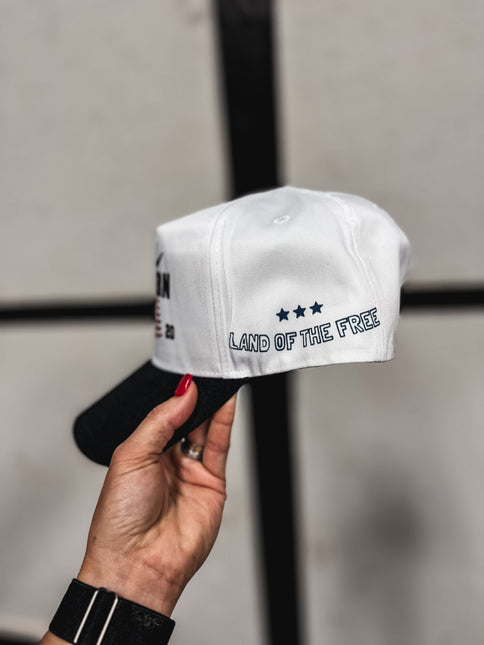 Vintage 4th of July Hat - White/Black