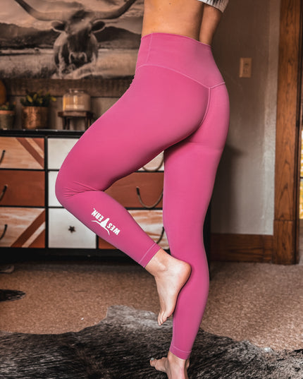 Brand Core Leggings - Pink