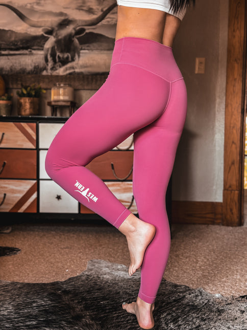 Brand Core Leggings - Pink