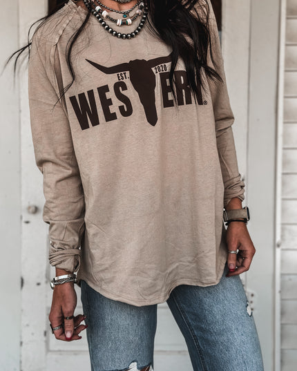 Brand Logo Easy-Go Longsleeve - Desert Brown