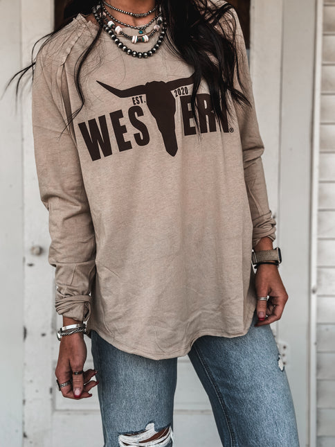 Brand Logo Easy-Go Longsleeve - Desert Brown