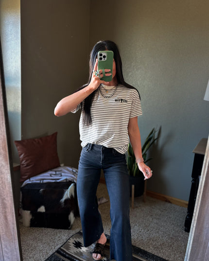 Everyday Classic Pinstripe Short Sleeve