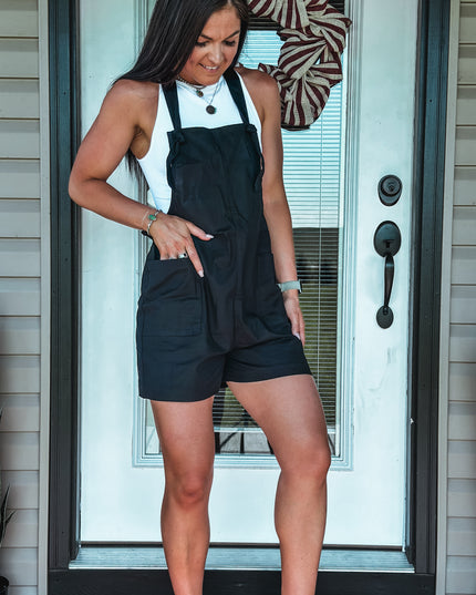 The Knotty Brand Romper - Black
