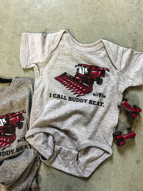 Buddy Seat Onesie (Green or Red Combine)