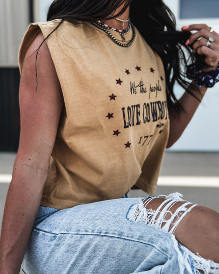 We the People - Cap Sleeve Tank