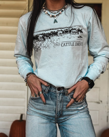 Cattle Drive Longsleeve - Ice Blue