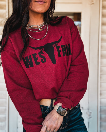 Brand Logo Crew - Old Fashion Cherry/Black