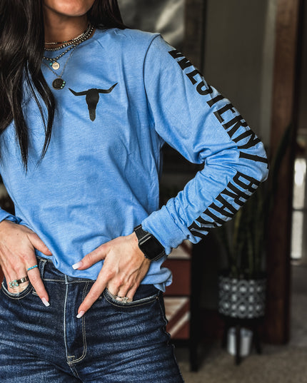 Brand Longsleeve - Sky Blue