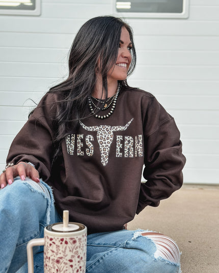 Brand Leopard Logo Crew