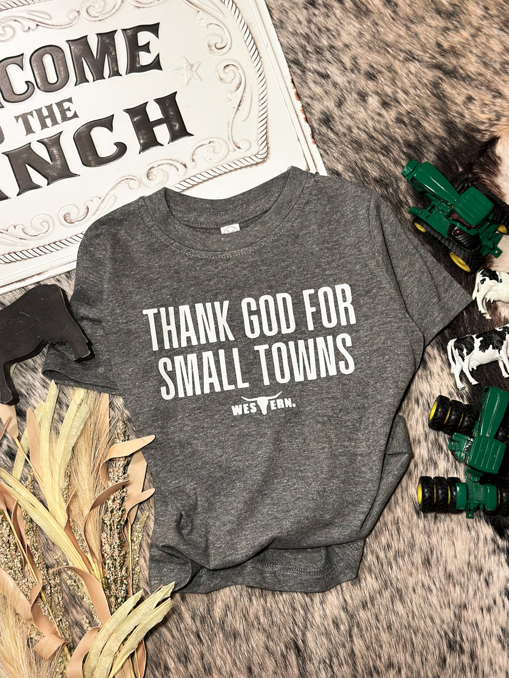 Thank God For Small Towns Grey- Toddler
